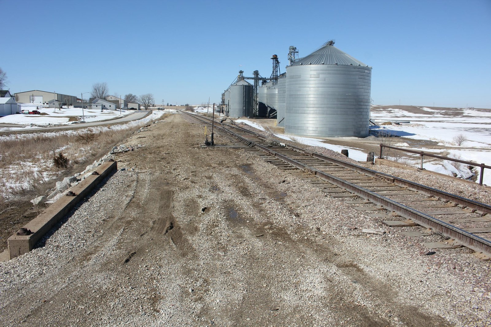 Looking west